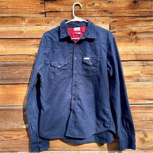 Topo Designs Button Up Flannel Shirt Large.